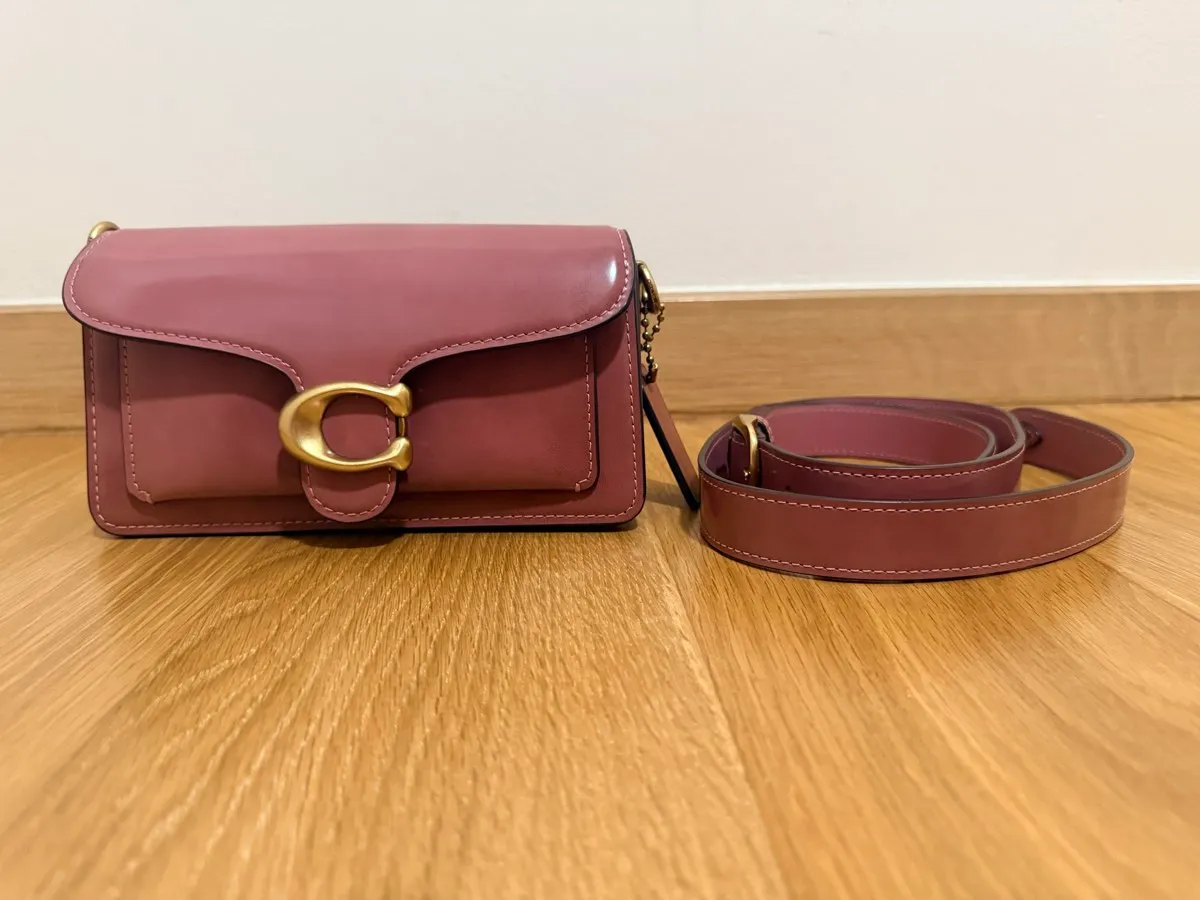 Coach tabby cross body bag pink