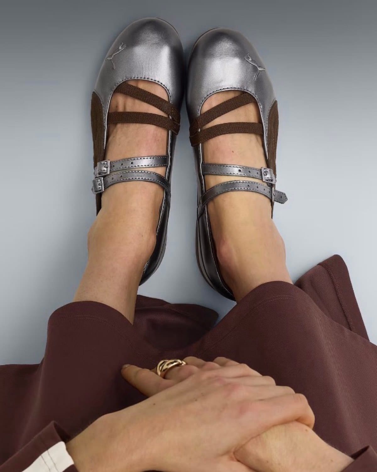 PUMA Speedcat Lux Ballet Sneakers in Chocolate / Gum (EU 38 / UK 5)