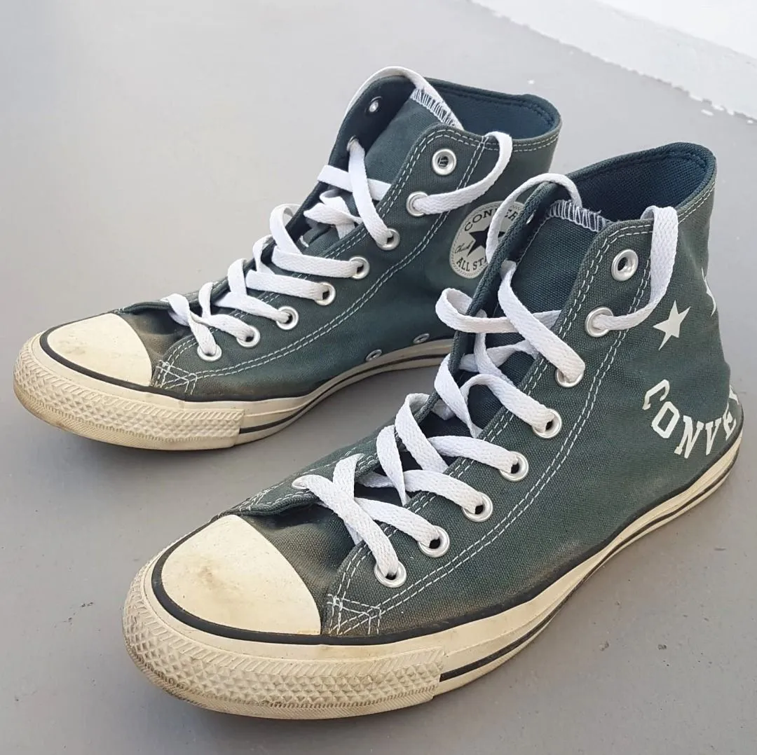 Converse Retro Converse Chuck Taylor All Star Faded Spruce Sneakers, Converse Ankle Top Shoes, US 8, EUR 41.5, CM 26.5, Cosmopolitan, Old Skool, Roadster, Pop Culture, Hip Hop, Rock Star, Cult Street Fashion, Timeless Classic, Urban Style, Everyday Shoes - Photo 9