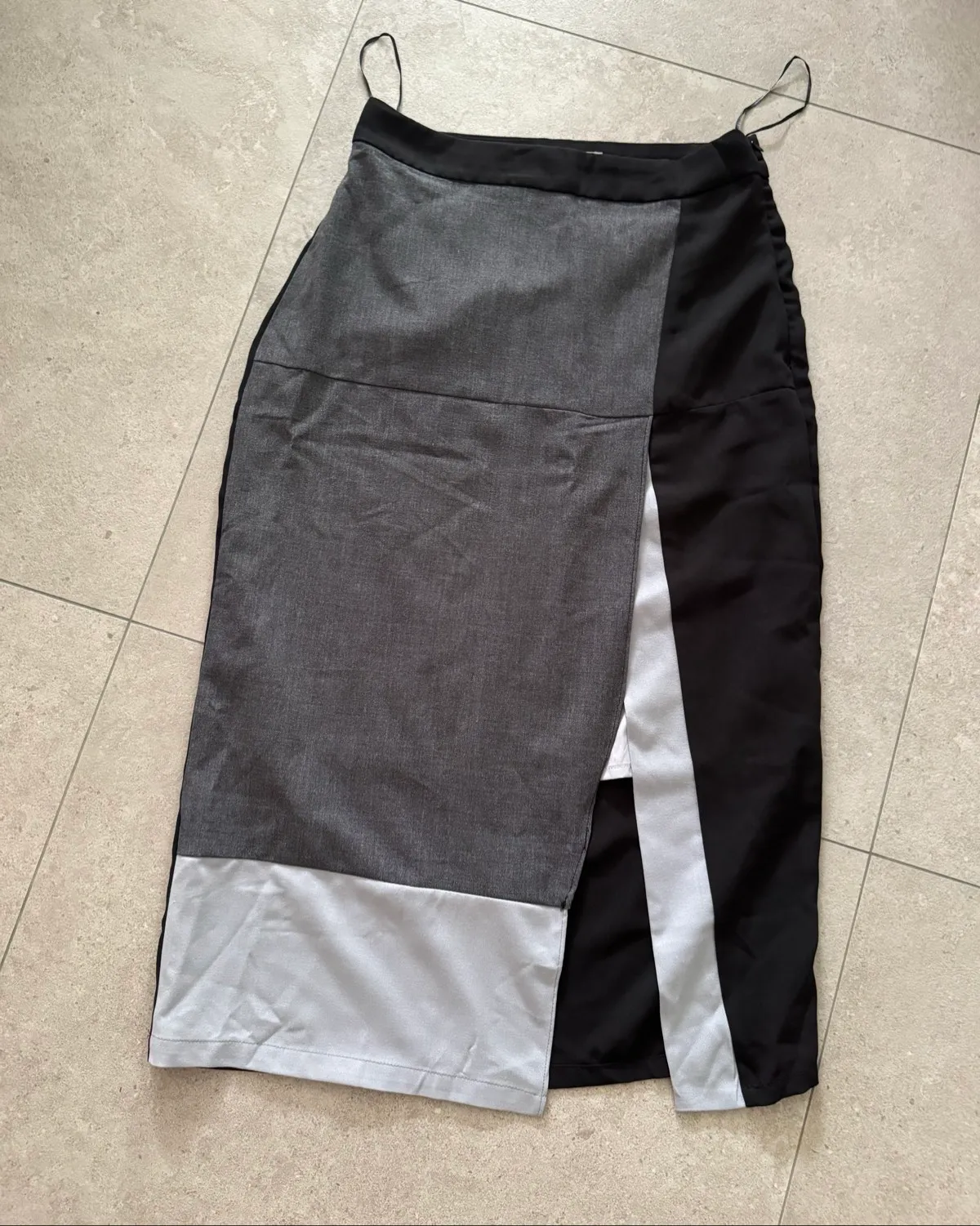 Mds Mds Chic Colorblock Midi Skirt