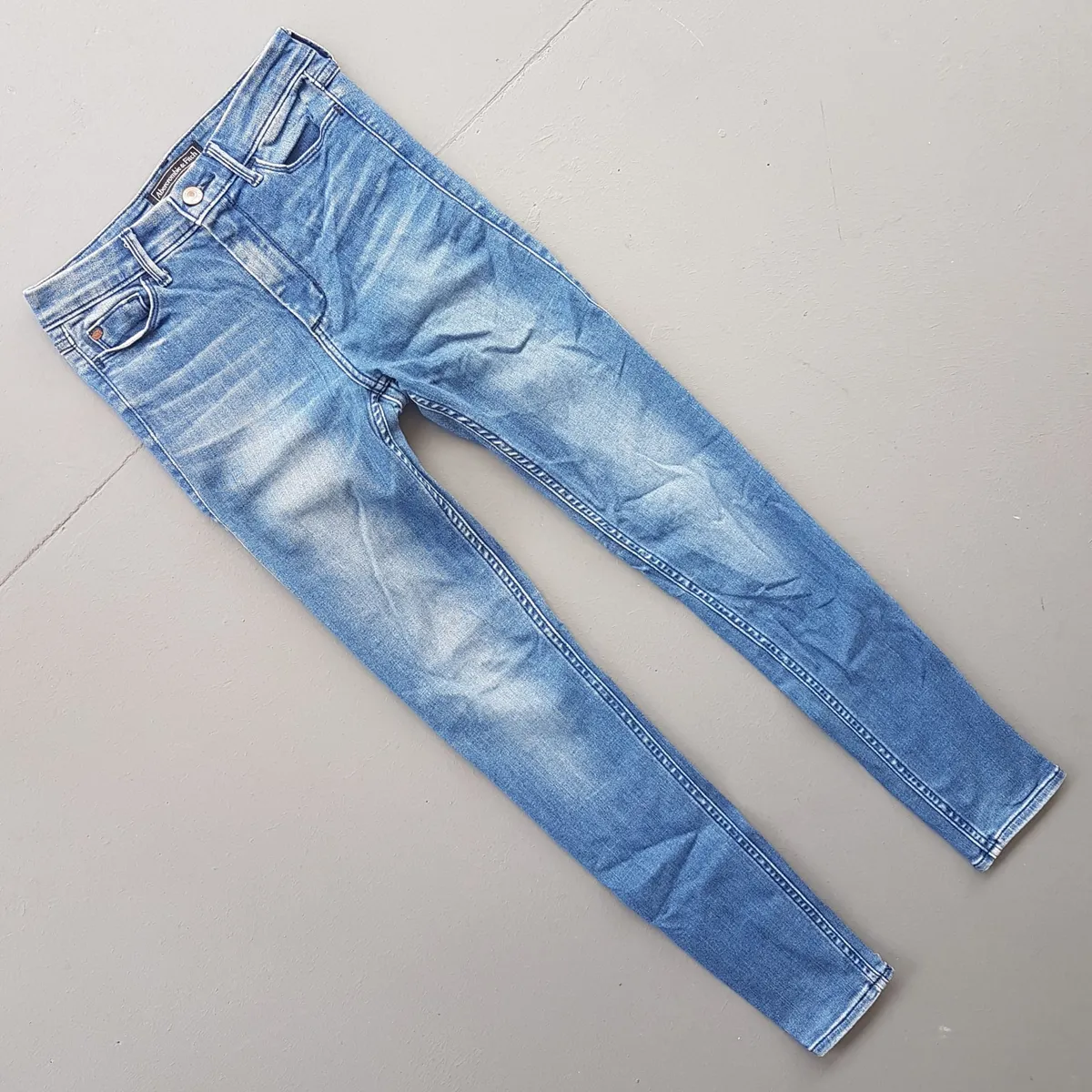 Abercrombie Original Abercrombie & Fitch Denim Jeans, Signature Collection, W24, L29, High Rise Super Skinny Jeans, Cosmopolitan, Cool Stretchable Bottoms, AF Bootcut Model, Sophistication, Streetwise, Pop Culture, Hip Hop, Rock Star, Timeless Classic, Urban Style - Photo 8