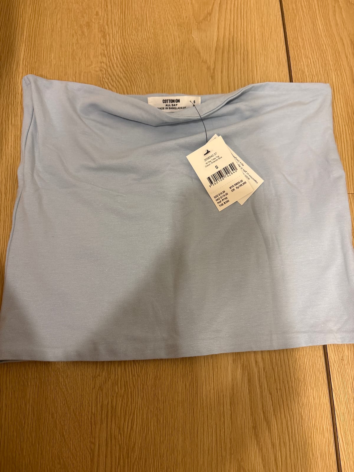 Light Blue Cotton On Tube Top
