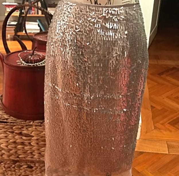 Glam Sequin Midi Skirt
