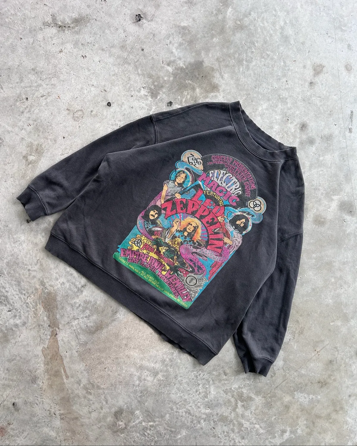 Retro Led Zeppelin Graphic Sweatshirt