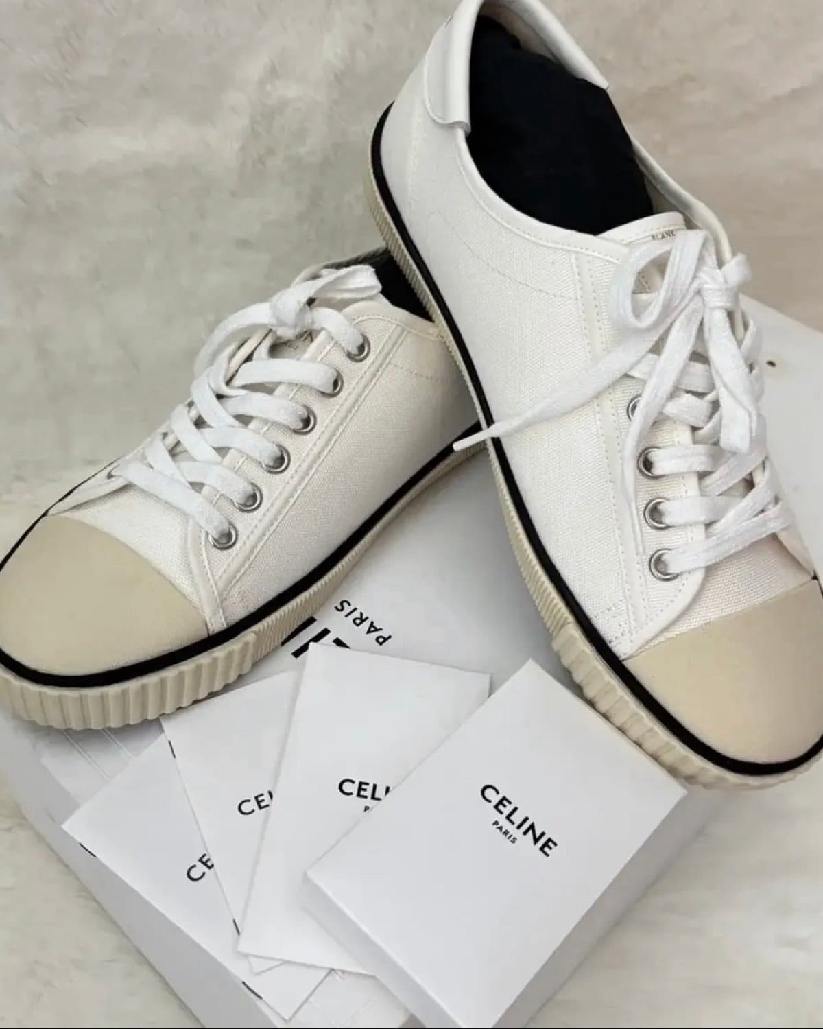 CELINE Off White sneakers