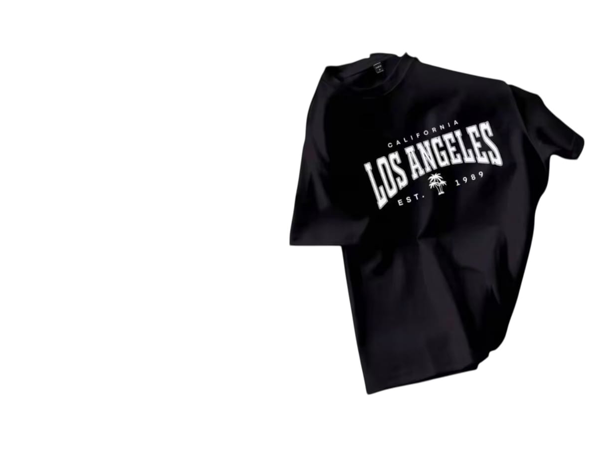 Black 'Los Angeles' Graphic Tee