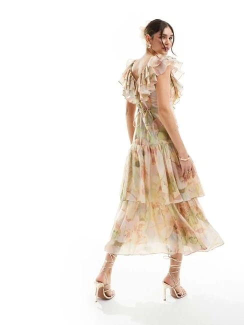 &other stories &Other Stories tiered maxi dress with ruffle details - Photo 4