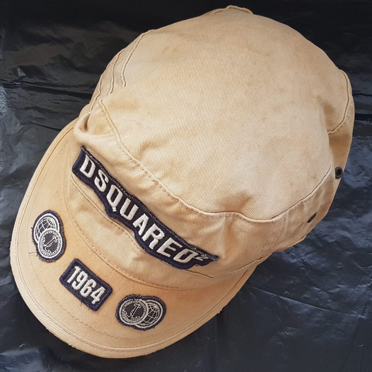 DSQUARED2 Luxury Dsquared² Designer Cap, 1964, Cosmopolitan, Cool DS2 Khaki Baseball Cap, MEDIUM, One of the Rarest Model, Limited Edition, Sleek Slogan, Mean Motherfuckin’ Marina 10 Worldwide Cruising, Car Rally, F1 Racing, Jockey Cap, Roadster, Timeless Appeal - Photo 8