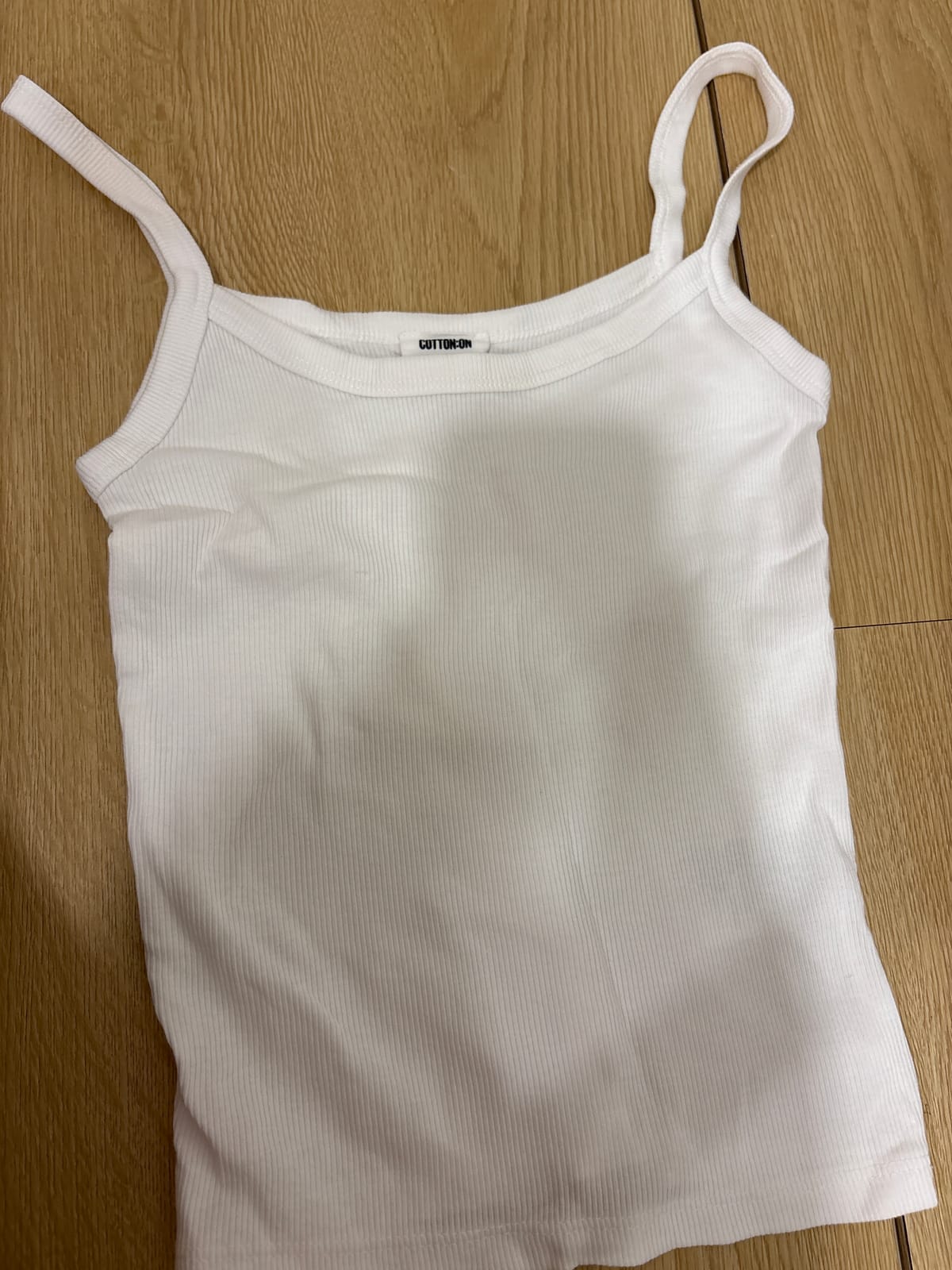 Classic White Ribbed Tank Top