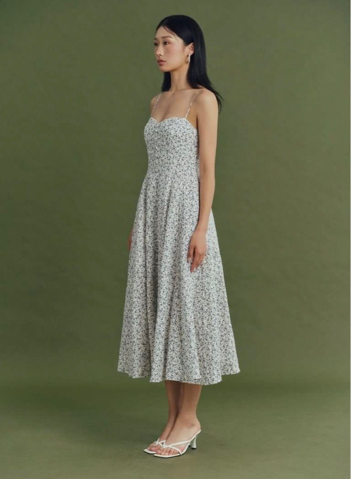 Caramel Monster Renne Midi Dress in Wild Prune in Blue Shadow - Photo 2