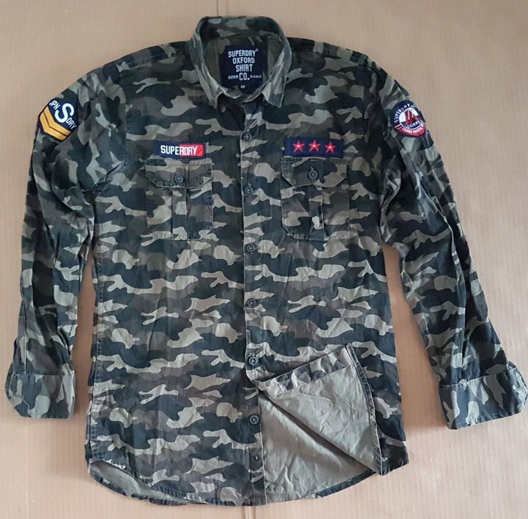 Superdry Camouflage Military-Style Shirt - Photo 3