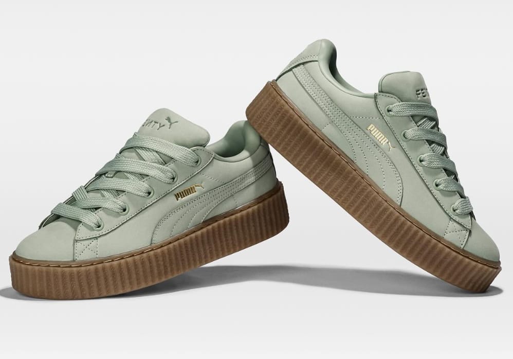 Puma FENTY x PUMA Creeper Phatty Earth Tone Green Fog-Gold Gum (UK 5 / EUR 38 / US 6) - Photo 3