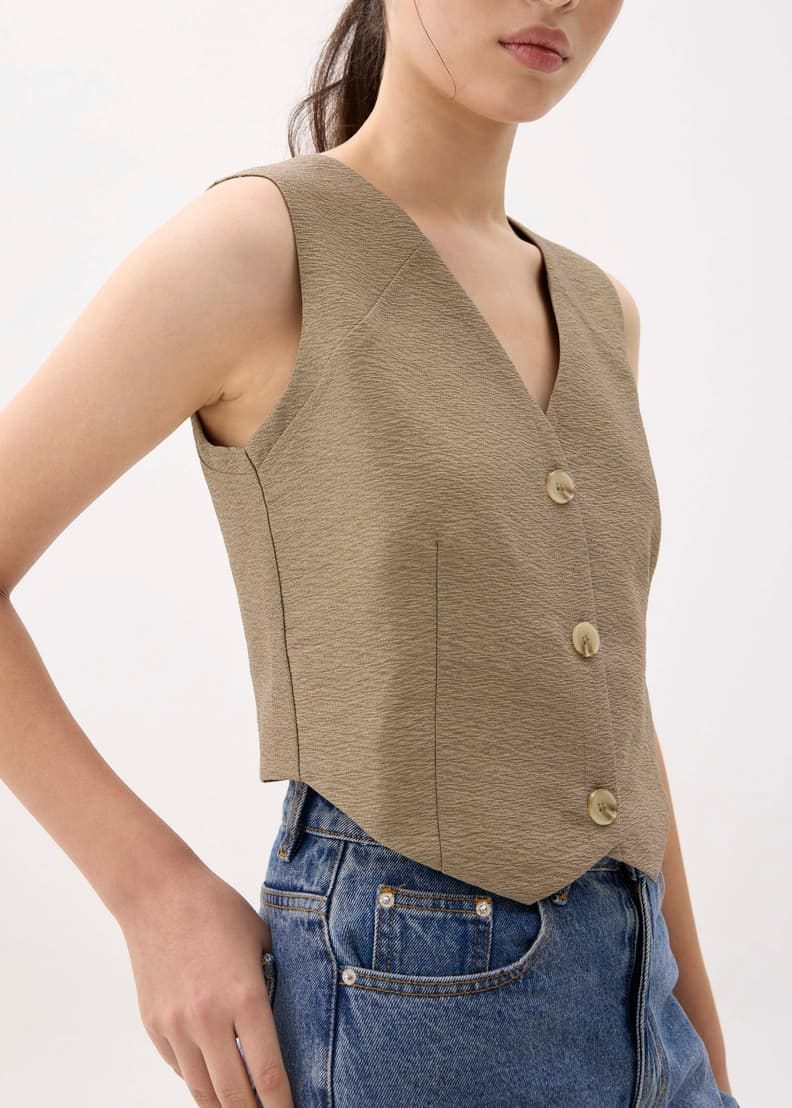 Love, Bonito Love Bonito V-neck Button Down Vest - Photo 3