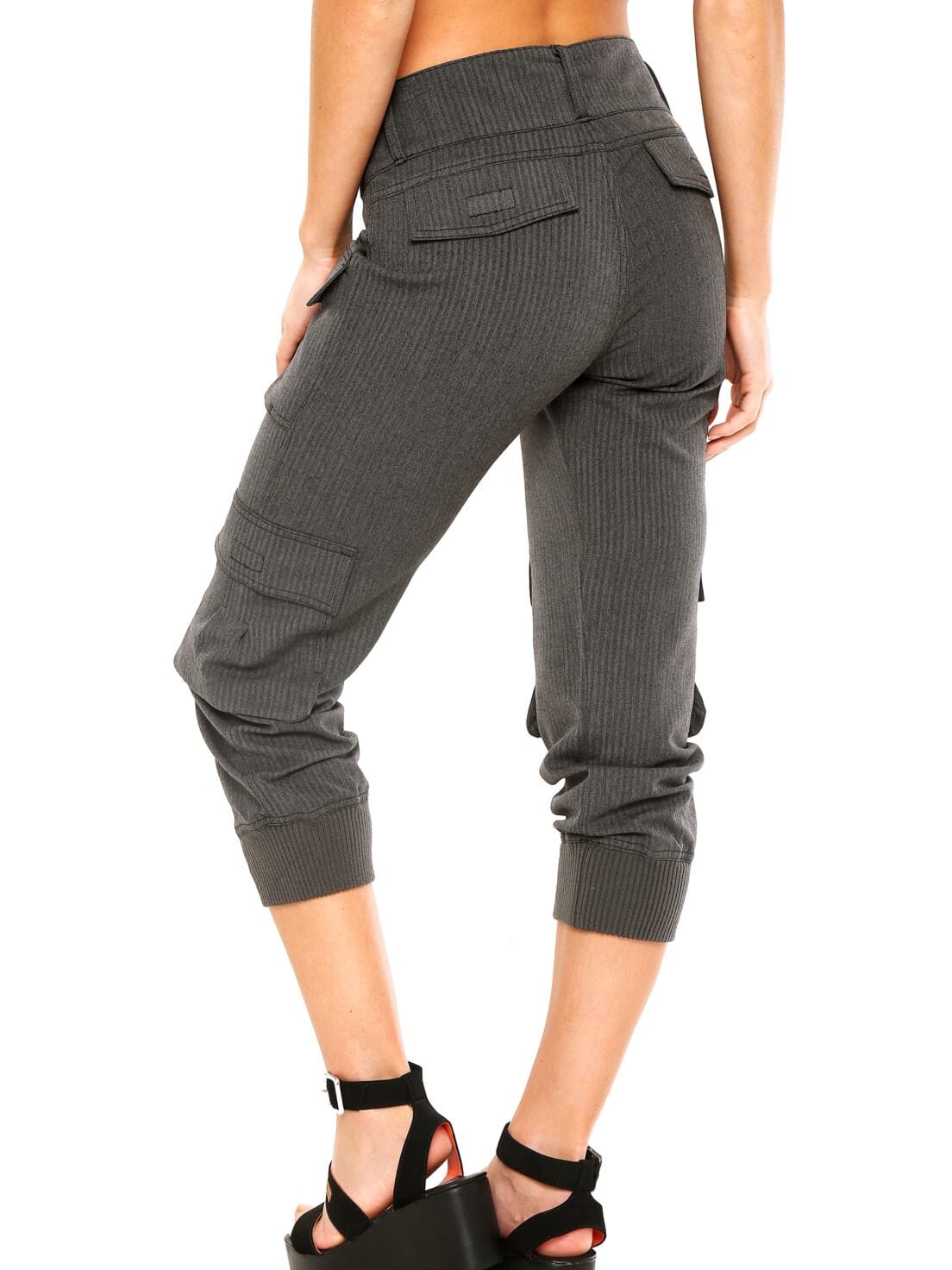 Desigual DESIGUAL Grey Tweed Capri Cargo Joggers (EUR 30) - Photo 2