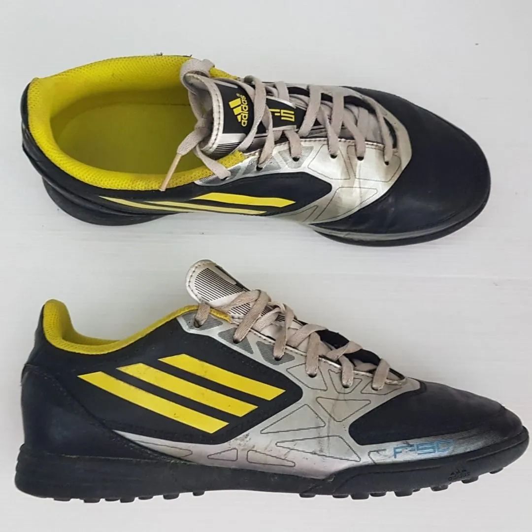 Adidas Original Adidas F 50 Futsal Shoes, Black, Silver & Yellow Boots, US 5.5, UK 5, EU 38, JP 240, Low Top, Soccer Turf Cleats, Cool Futsal Model, Adidas Football Boots, Active Lifestyle, Cosmopolitan, Soccer Shoes, Sophistication, Streetwise, Urban Style - Photo 3