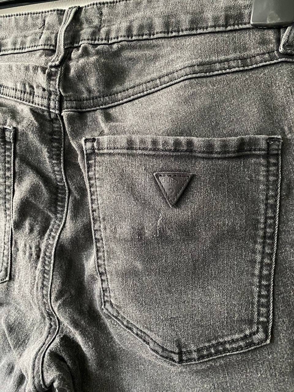 Guess GUESS Faded Black Skinny Jeans With Front Button Design (Size 27) - Photo 4