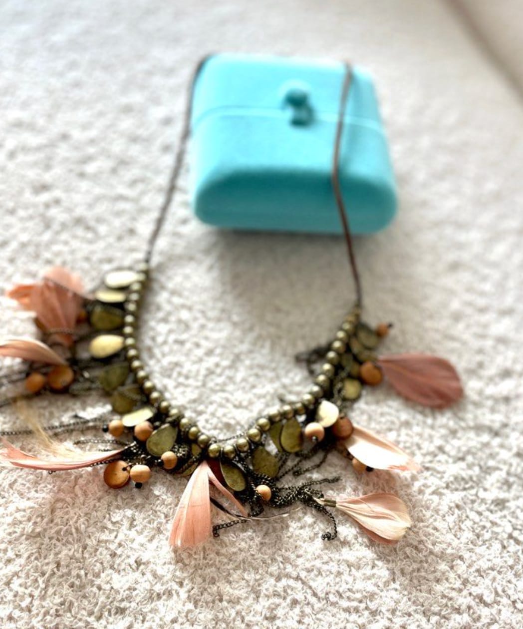 Boho Chic Feather Necklace