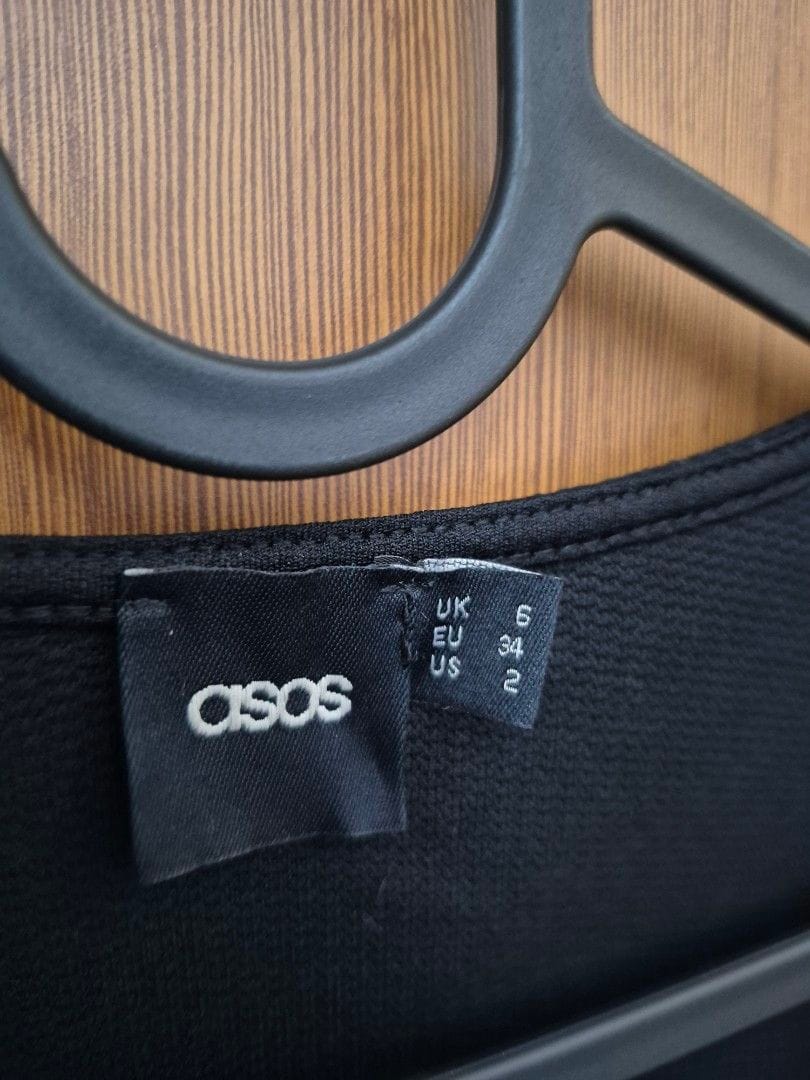 ASOS ASOS Fit & Flare Black Dress - UK 6 - Photo 3