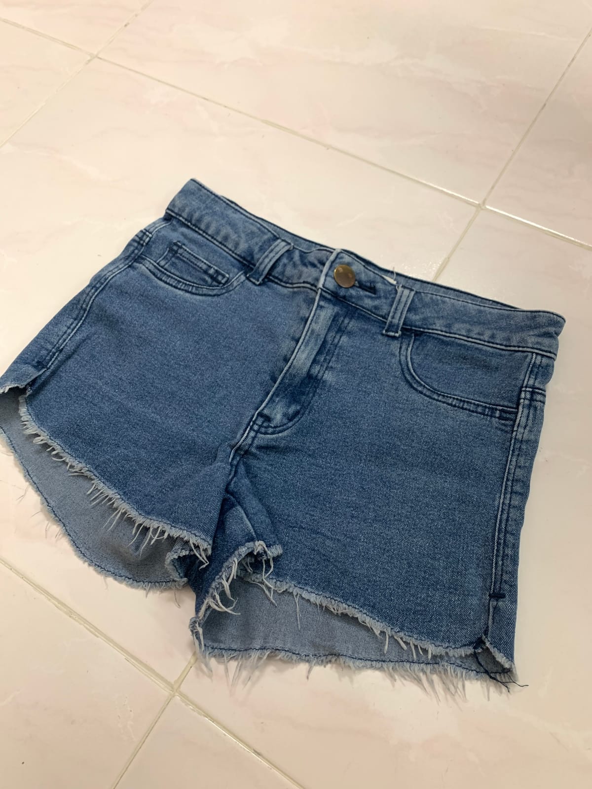 Casual Blue Denim Shorts