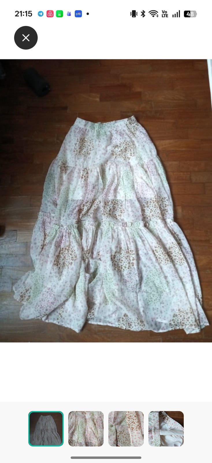 Flowy Floral Maxi Skirt