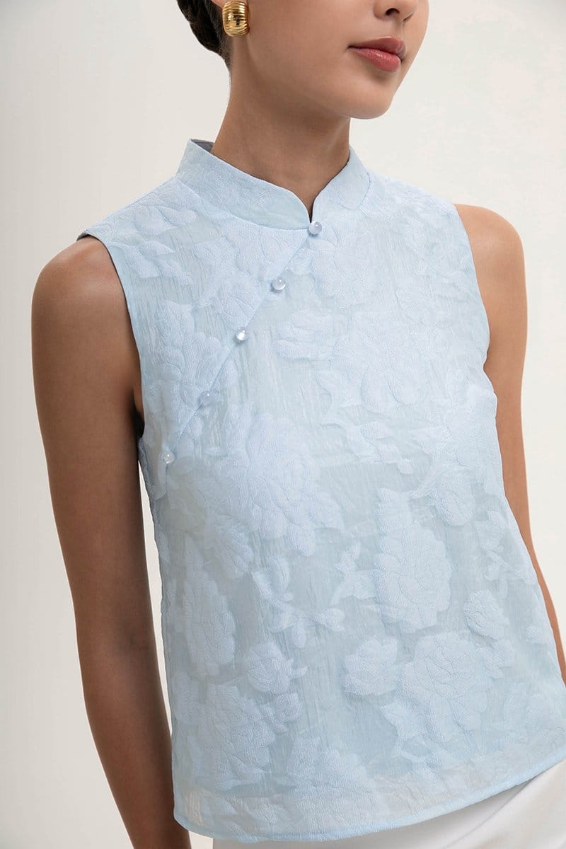 Love and Bravery Nadina Embossed Organza Top - Size XXS - Photo 2