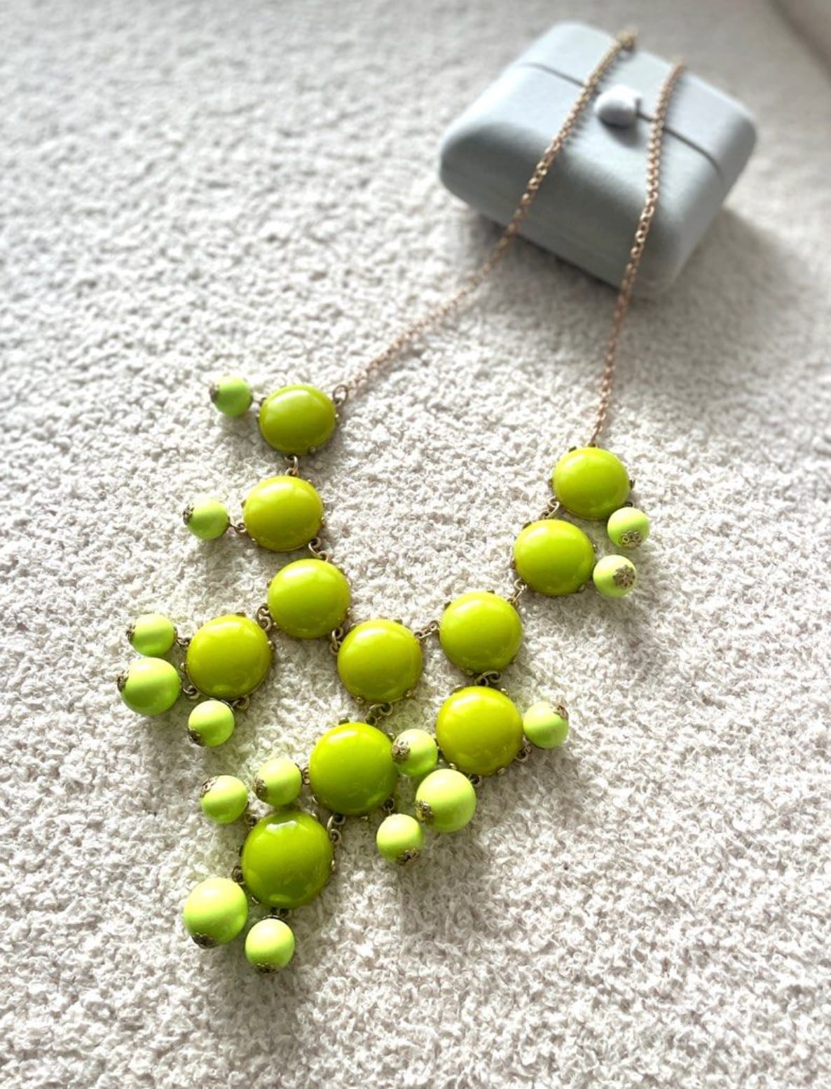 Bold Lime Statement Necklace