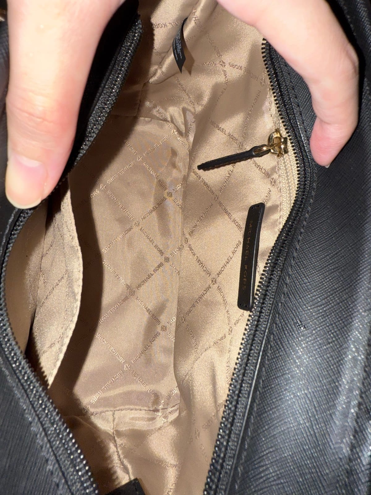 Michael Kors Michael Kors Jet Set Travel Extra-Small Logo Top-Zip Tote Bag - brown / black colour - Photo 8