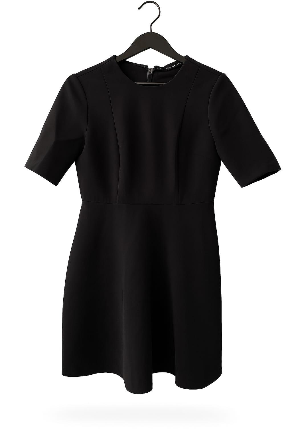 Zara ZARA Black Short-Sleeved Dress (M)