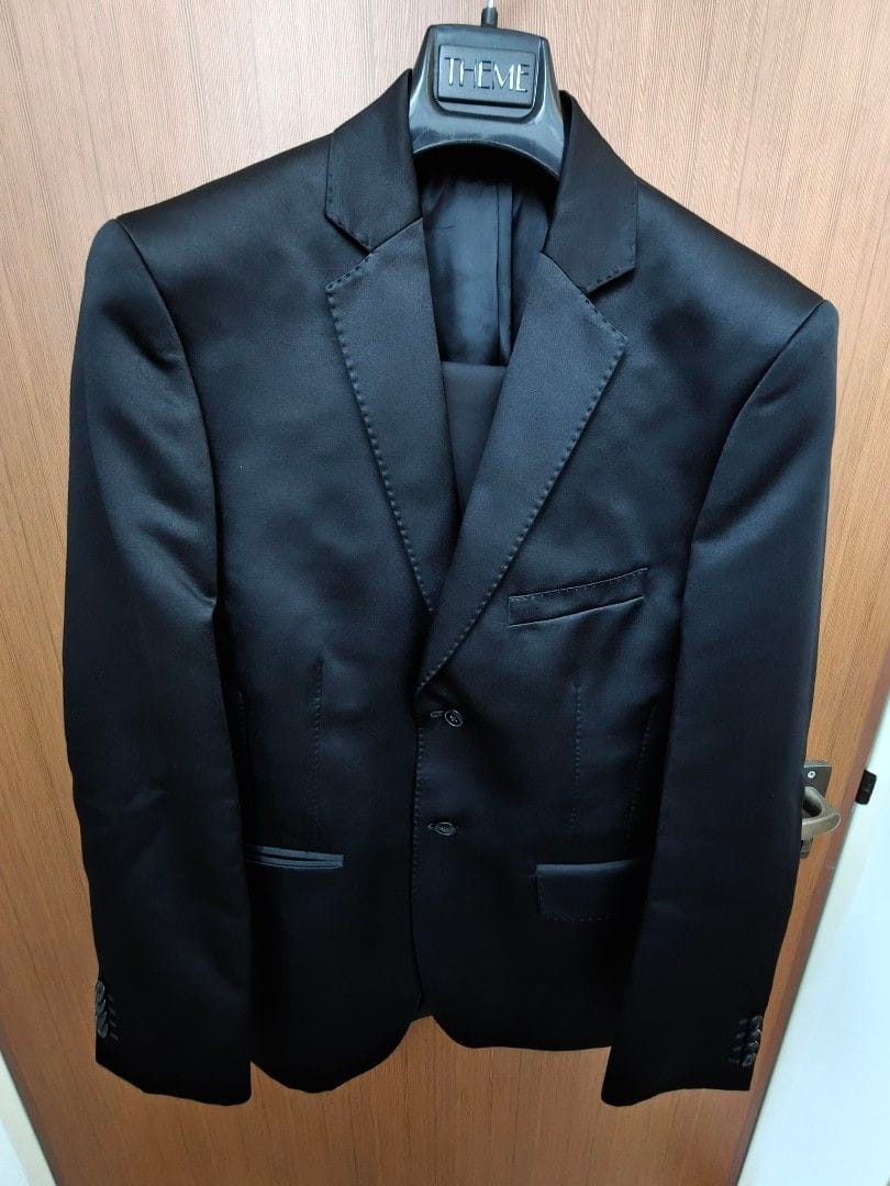 Sleek Black Domanchi Suit - Formal & Classy