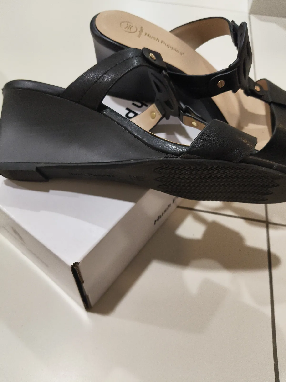 Hush Puppies Black Hush Puppies Sandals - Photo 3