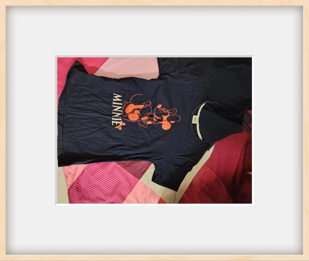 Cute Navy Minnie Mouse Graphic Tee