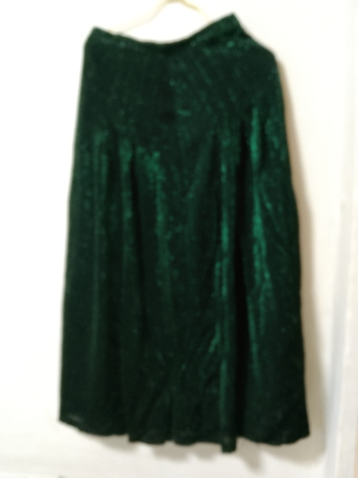 Emerald Green Sequin Midi Skirt