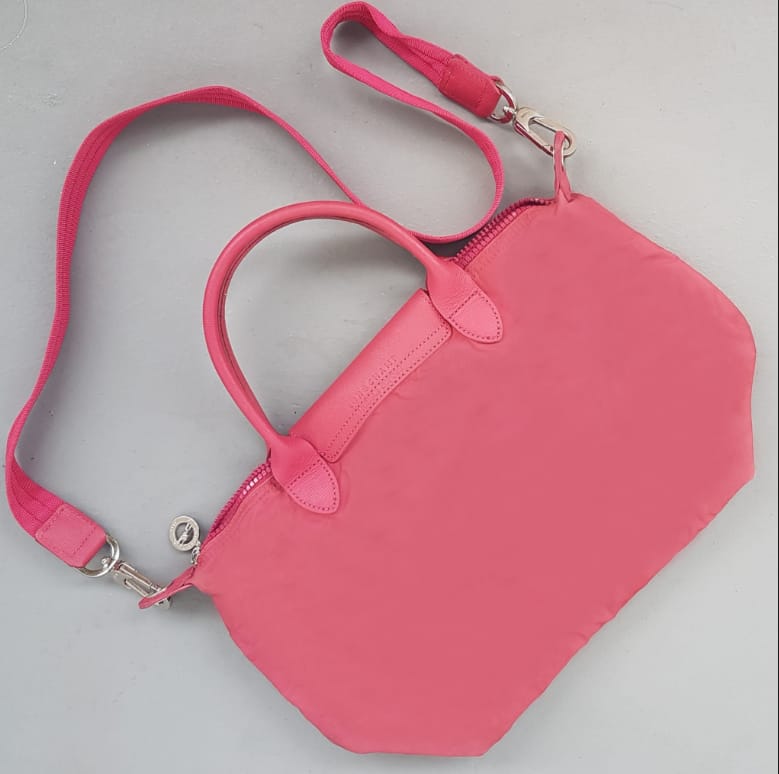 Longchamp Original Longchamp Tote Bag, LONG CHAMP LE PLIAGE Model, Cosmopolitan, Crossbody Strap, Shoulder Sling Bag, Made in Romania, Haute Couture, Luxury Tote Canvas Designer Bag, Leather Handle & Flap, Urban Style, Duffle, Handbag, Sophistication, Everyday Bag - Photo 2