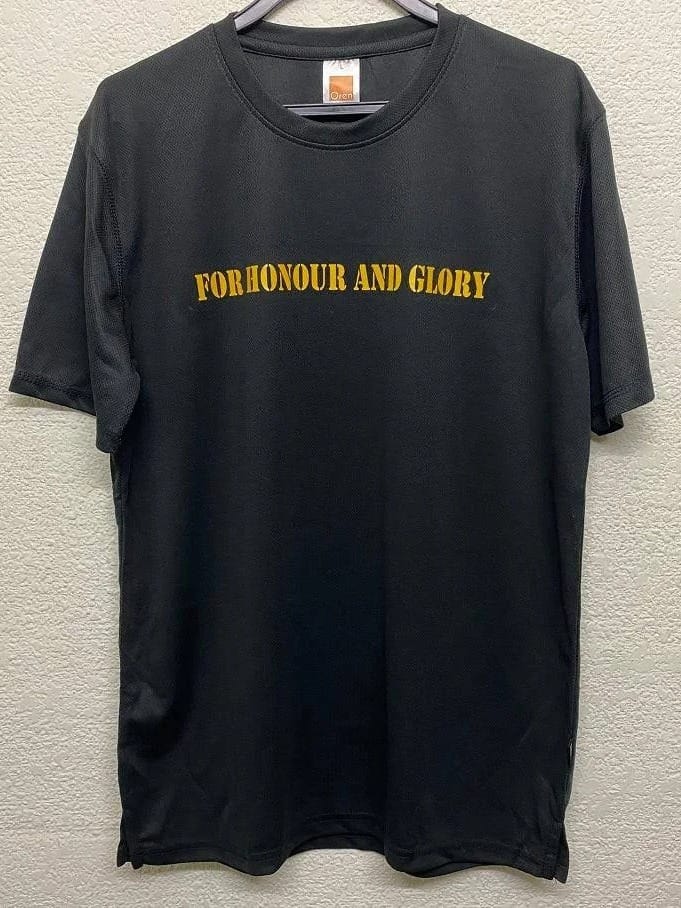 Black Graphic Tee - For Honour and Glory