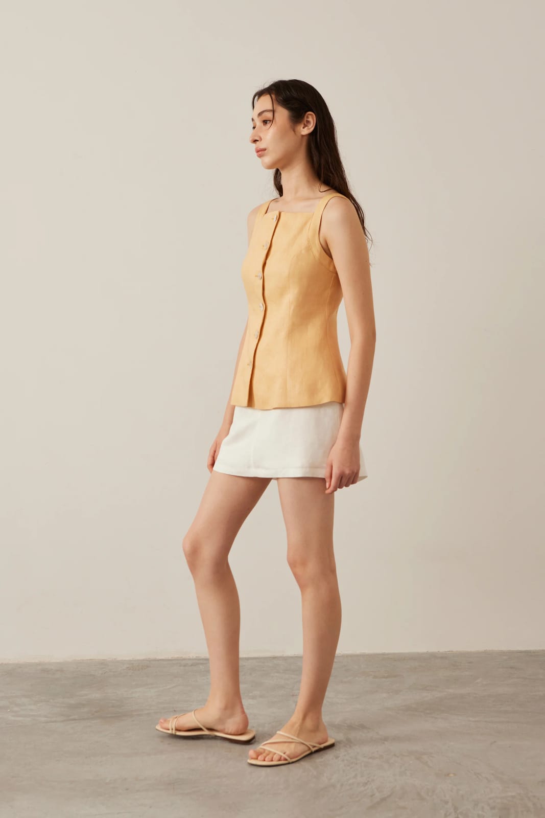 Our Second Nature Our Second Nature OSN Tailored Linen Vest - Photo 2