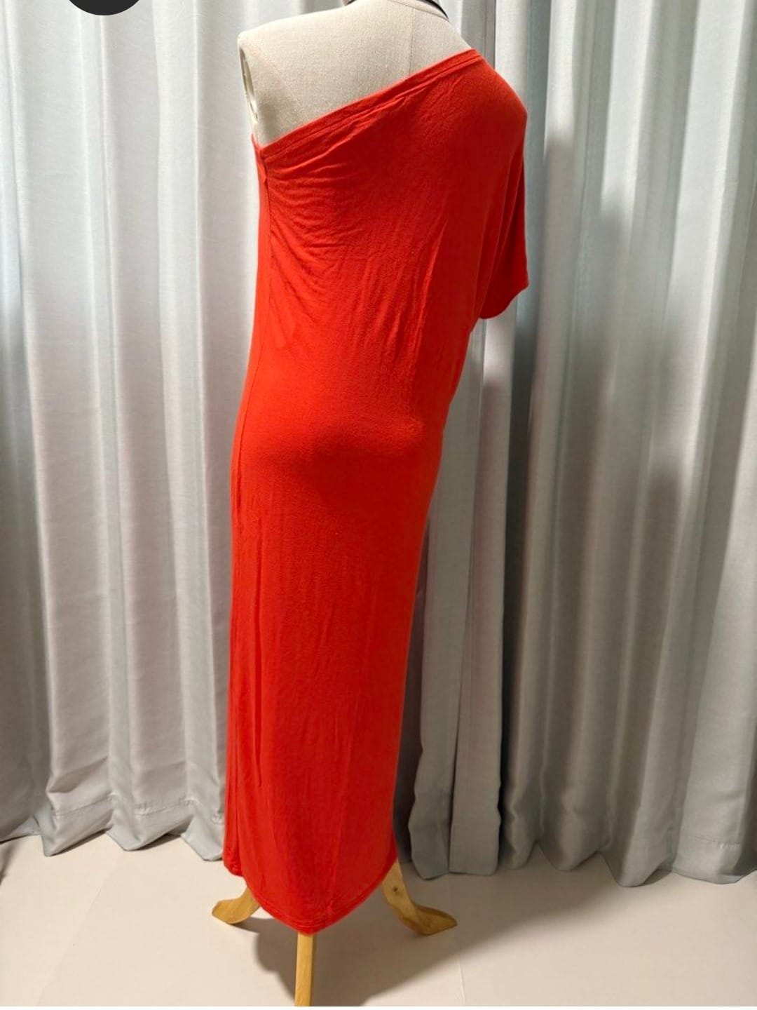 Love Bonito Vibrant Orange One-Shoulder Maxi Dress - Photo 3
