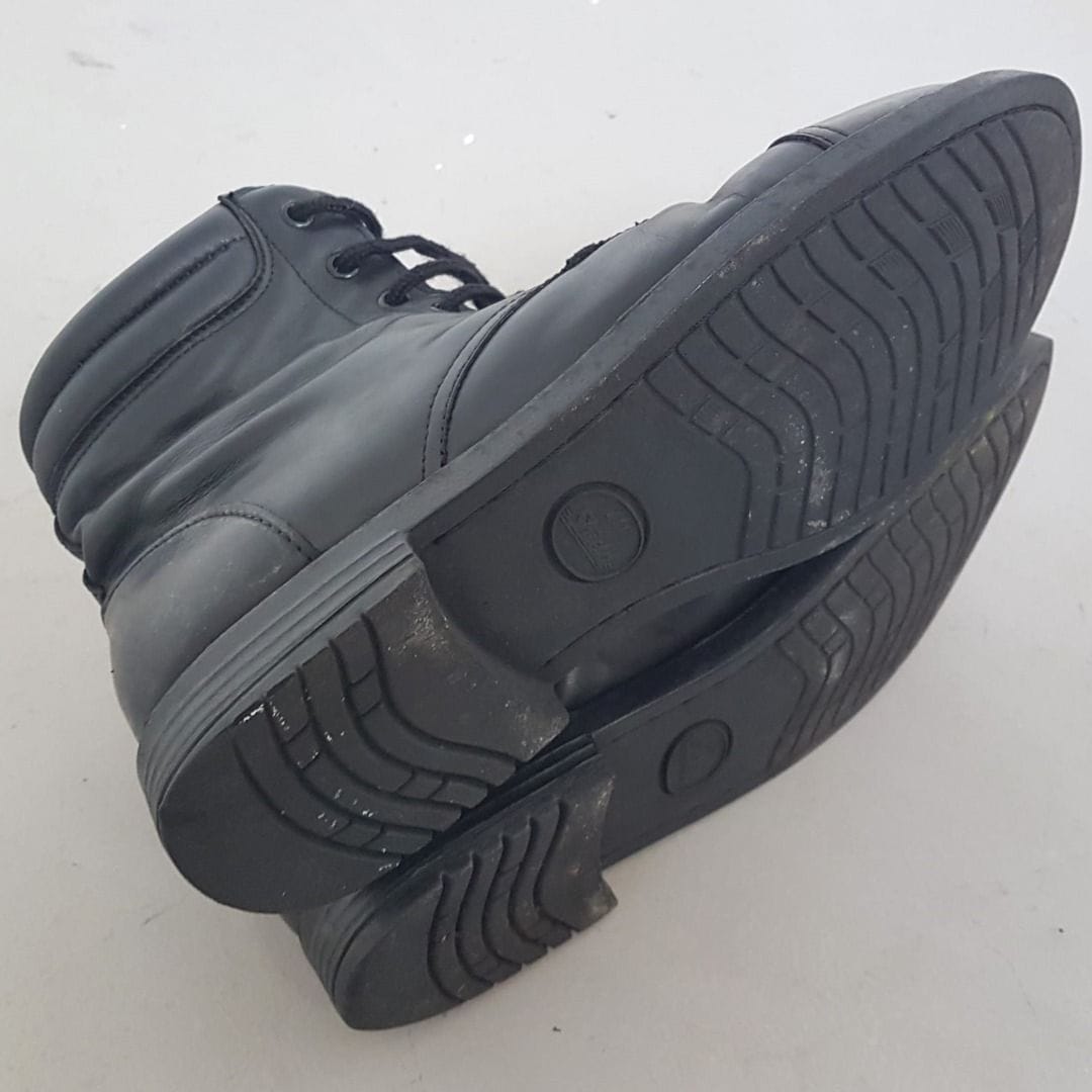 Black Leather Combat Boots - Sleek & Durable (US 10, UK 9, EU 43) - Photo 3