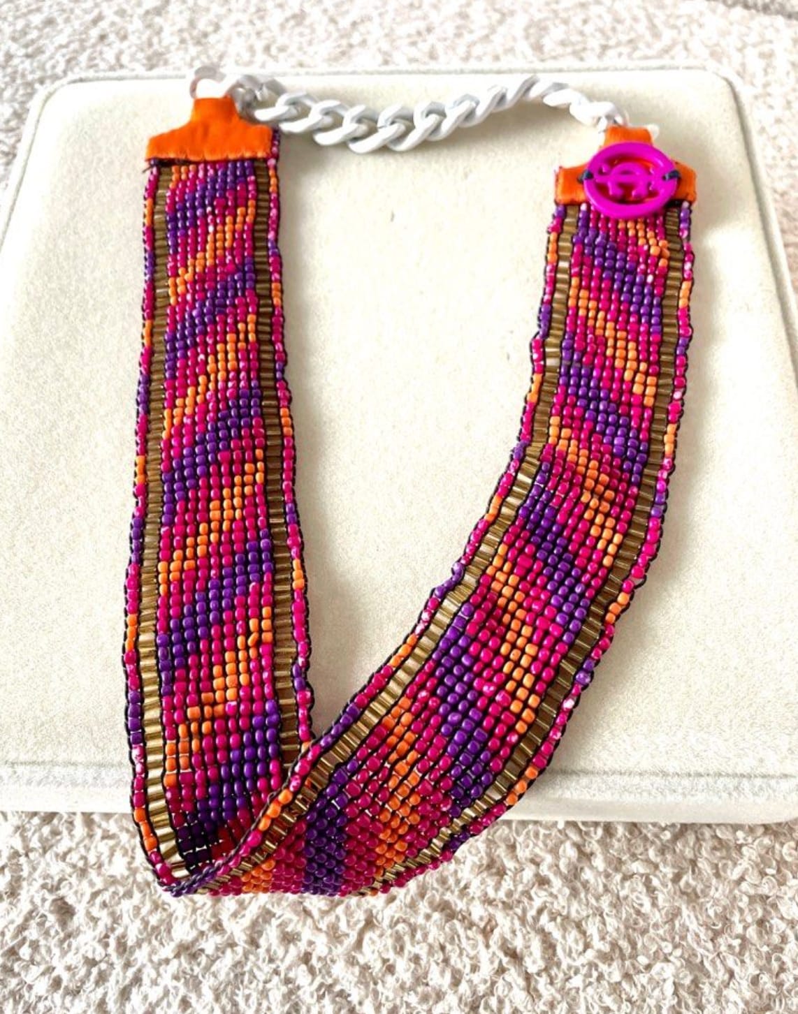 Trendy Beaded Statement Necklace - Juicy couture
