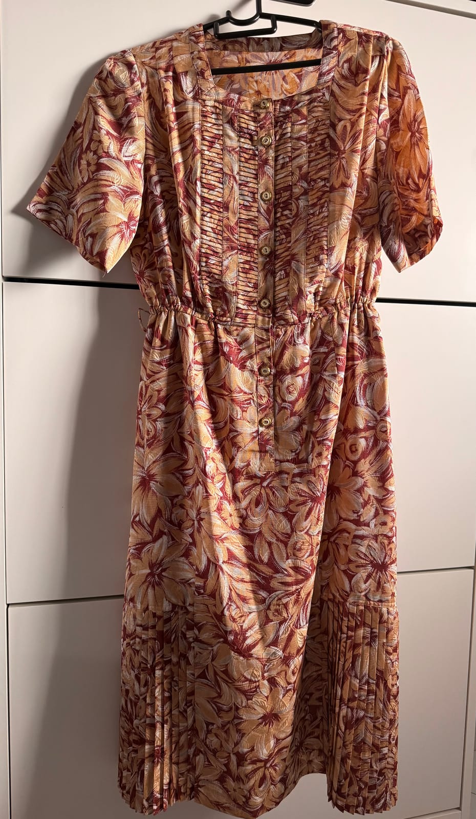 Vintage Floral Button Up Dress