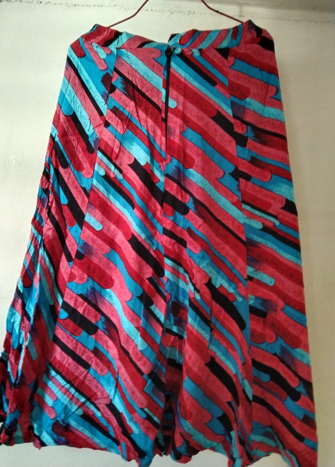 Bold Multicolour Abstract Maxi Skirt