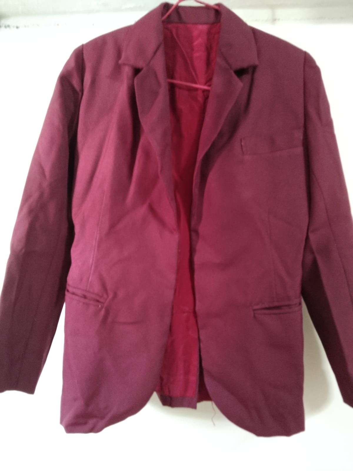 Wine Red Formal Blazer