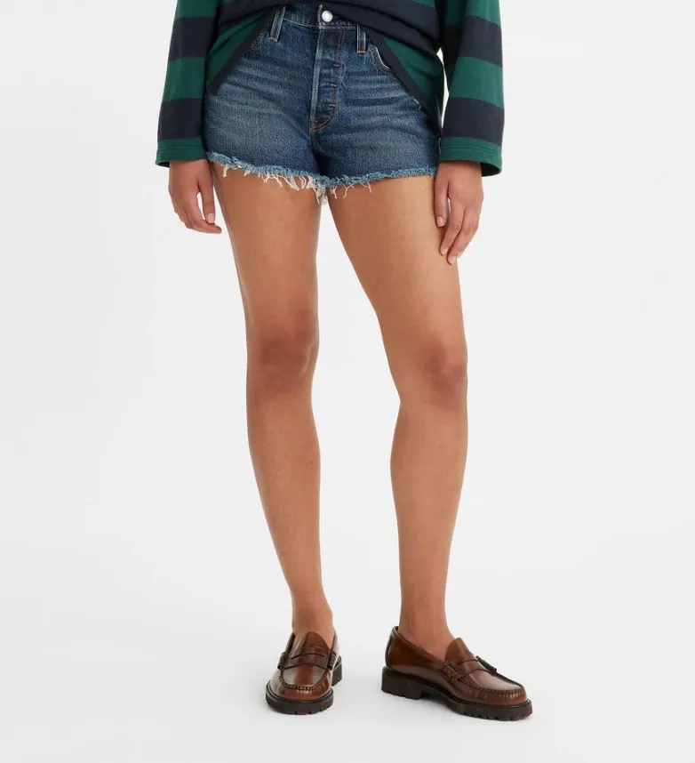 Levi's Levi's Women's 501 Original High Rise Denim Jeans Shorts - Photo 3