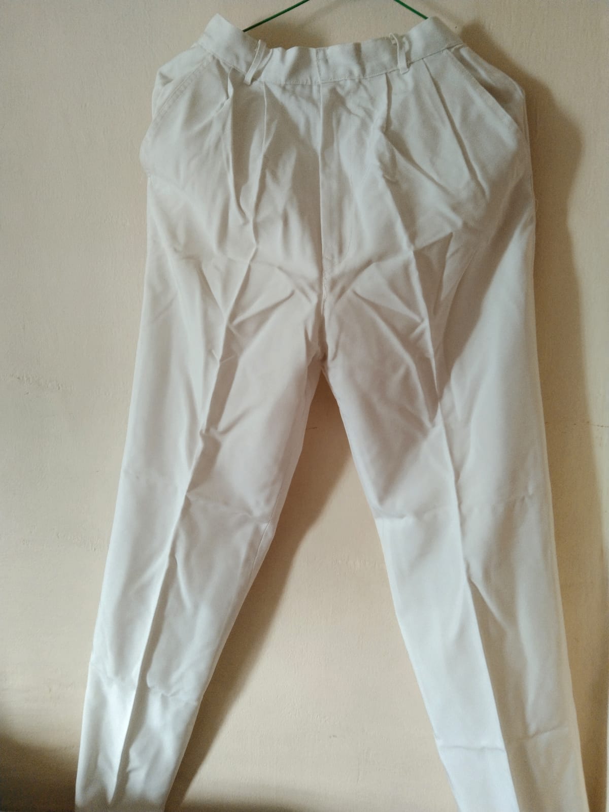 Chic High-Waisted White Pants