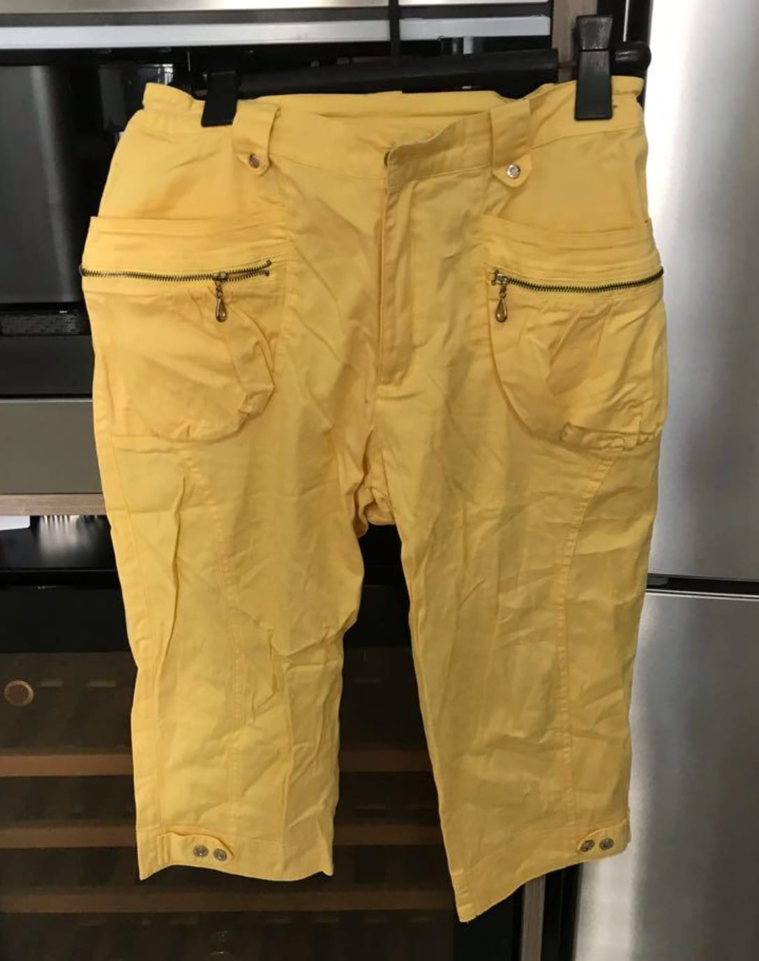 Bright Yellow Cargo Capris