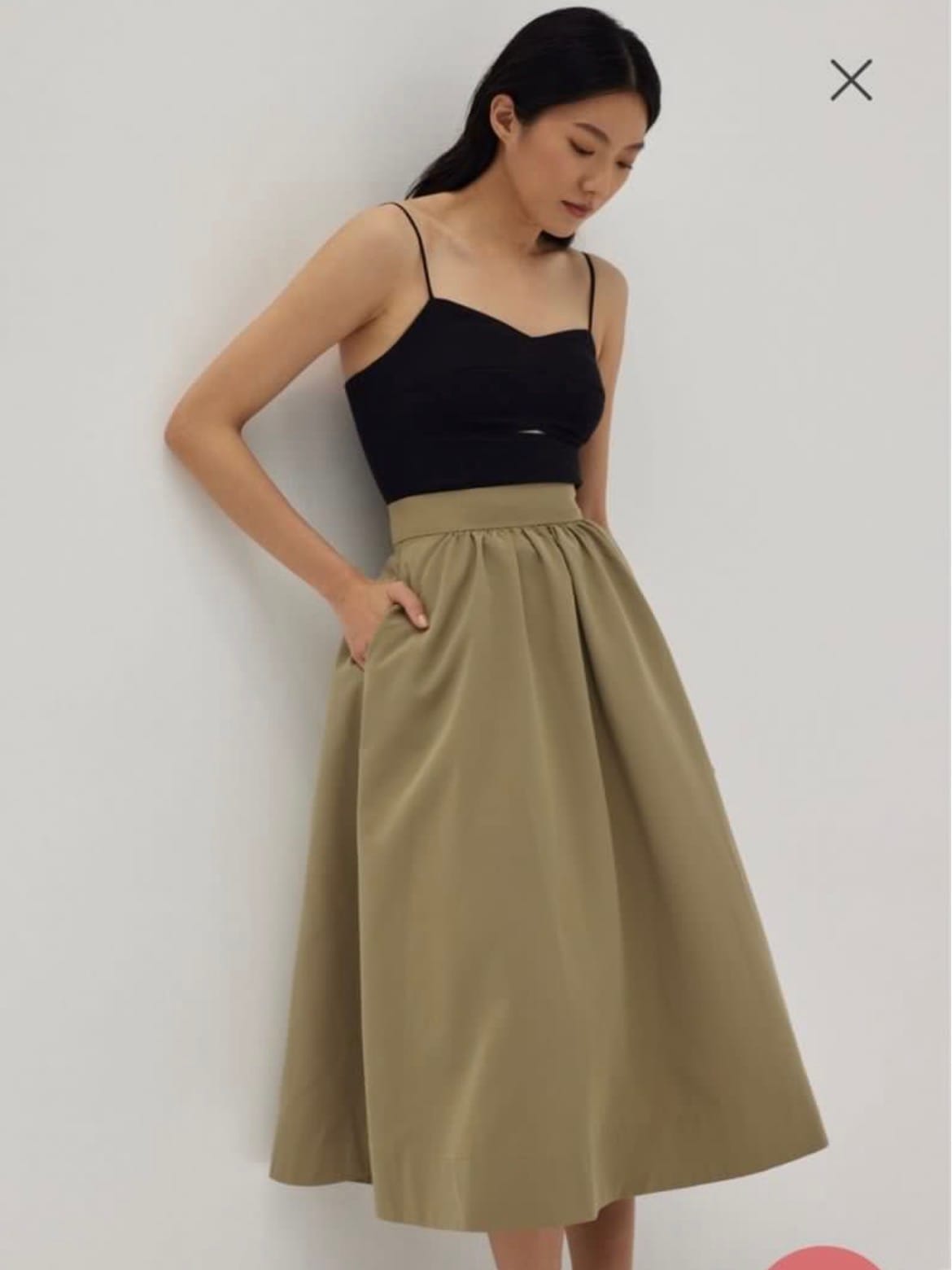 Love, Bonito Love Bonito Paige Pleat Flare Skirt - Photo 2