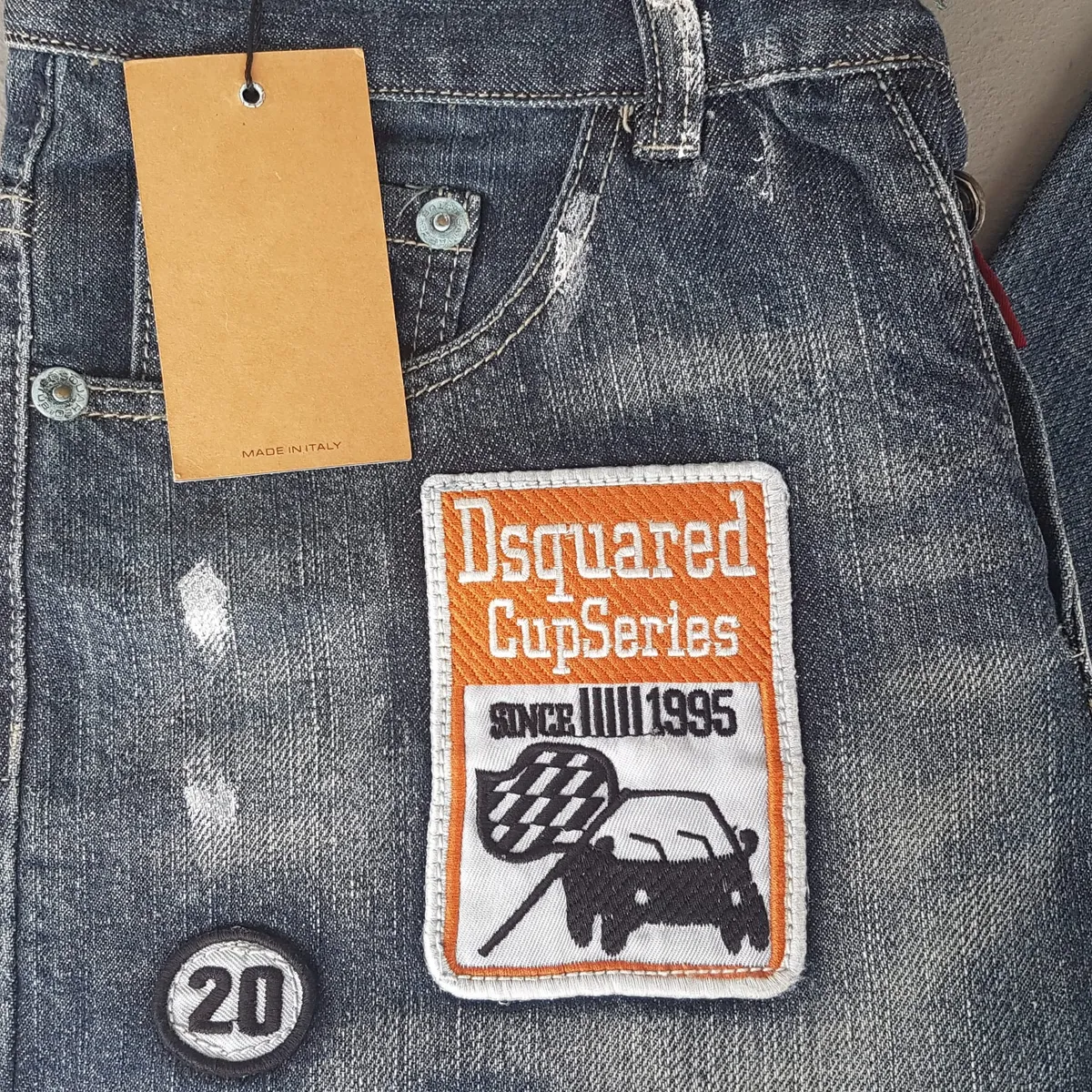 Dsquared² Retro Dsquared² Denim Jeans, Made in ITALY, Exquisite D2 Bootcut Jeans, Dsquared² Patchwork, Size 30 Bottoms, Haute Couture, New with Tag, Cosmopolitan, Designer Wear, Sophistication, Vintage Pants, Timeless Classic, Luxury Living, Cult Street Fashion - Photo 9