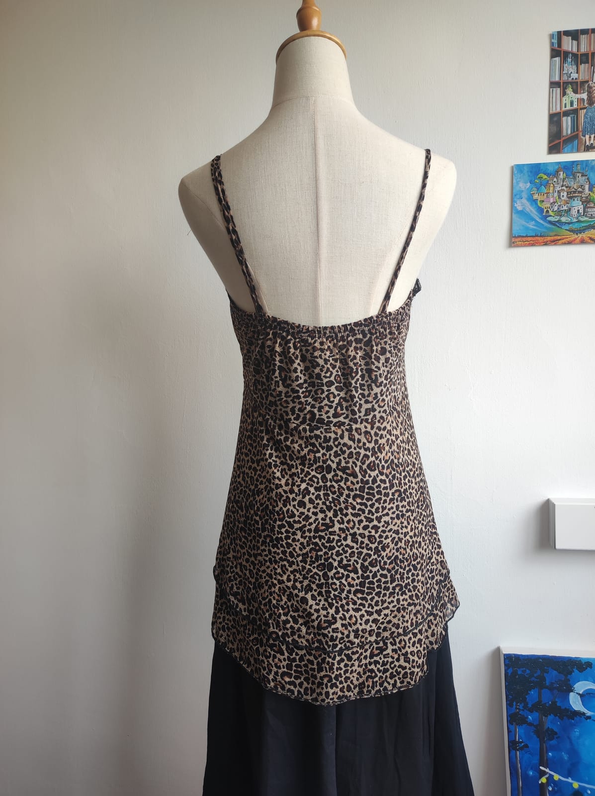Leopard Print Spaghetti Strap Top - Photo 2