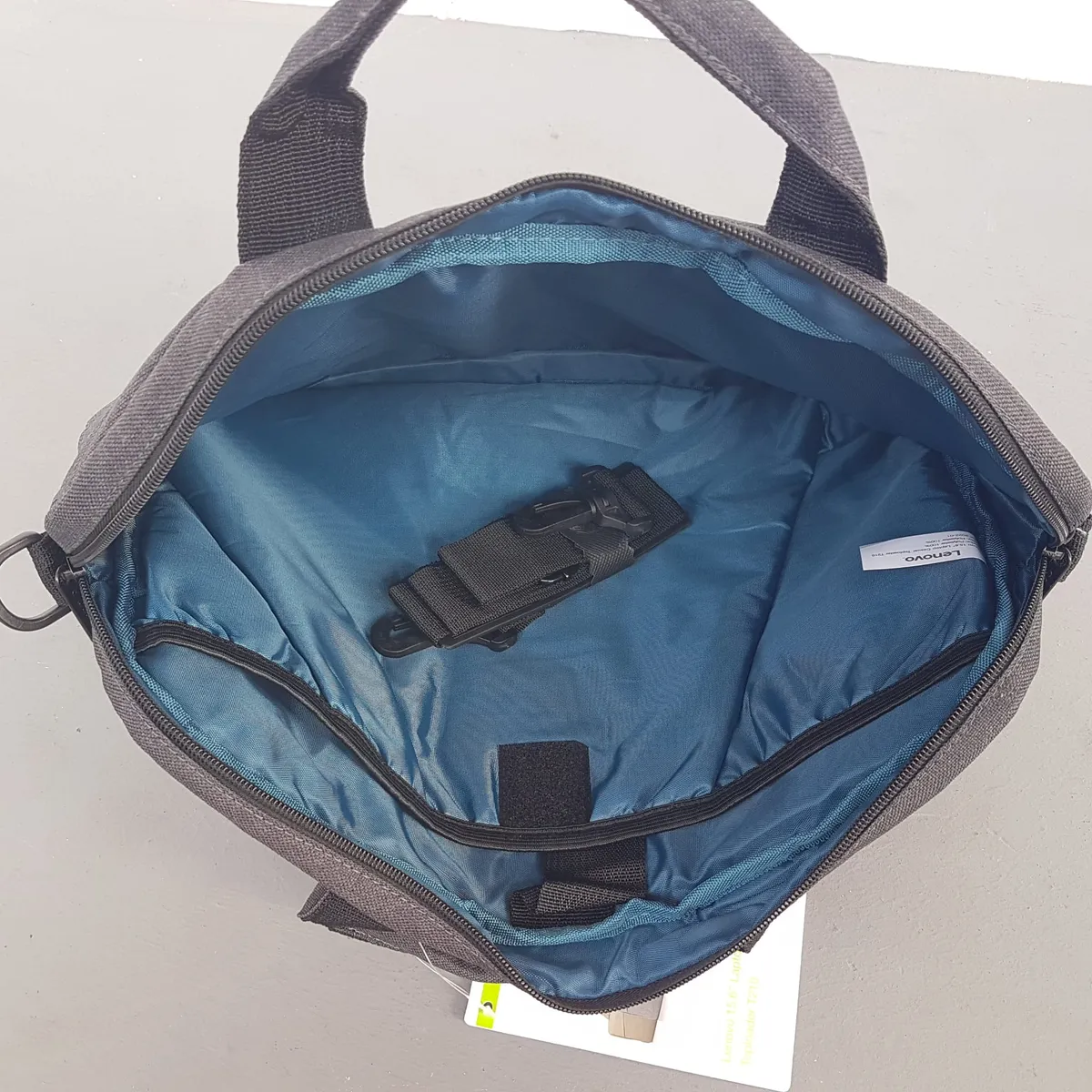 LENOVO Original Lenovo Bag, 15.6" Laptop Casual TOPLOADER T210 Model, Cosmopolitan, Charcoal Grey Tone, Tablet, Notebook, Blue Interior, Top Handle, Urban Style, Minimalist Design, Travel Pack, New with Tag, Professional Digital Life - Photo 7