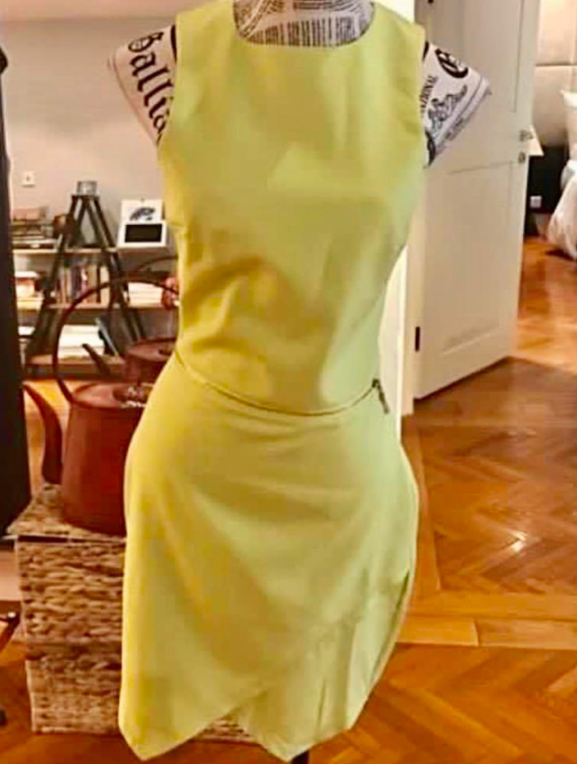 Chic Lemon Yellow Mini Dress