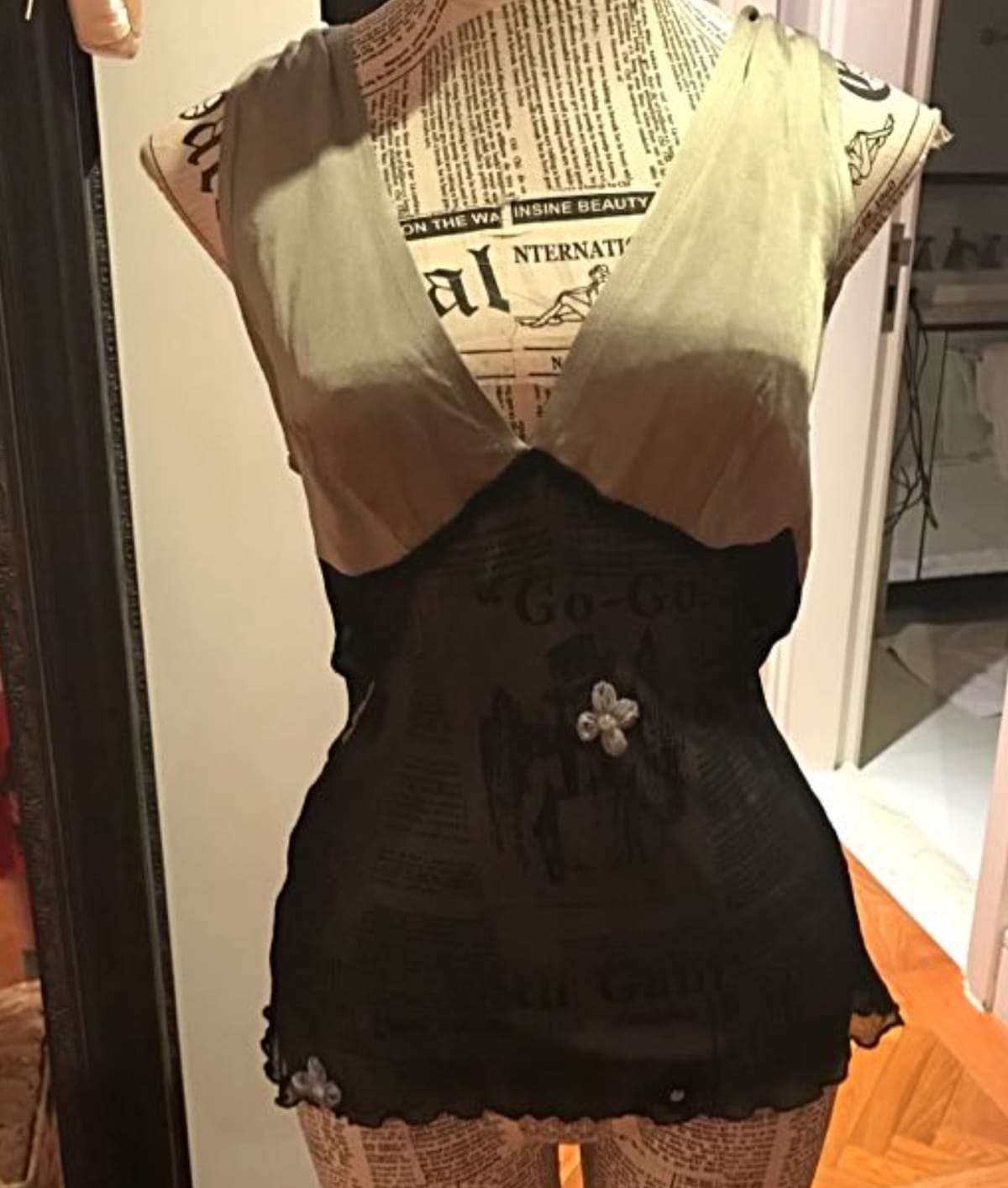 Chic Sheer Patchwork Top